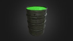 Explosive Barrel DOOM Style barrel, classic, doom, explosive, hazard, radioactive, hazardous, substancepainter, substance, asset, game, lowpoly, gameart, sci-fi, gameasset, industrial, gameready