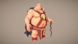 Old man viking, barbarian, old, caveman, blender-3d, character, low-poly, blender, substance-painter, man, zbrush