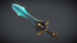 Sword toon, handpainted, sword, fantasy