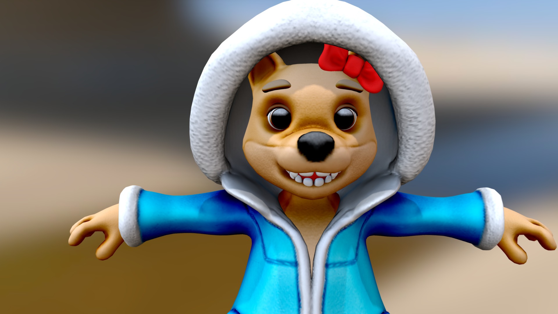 created a cute shibu who si always cold as a side npc character you run into in a upcoming game i wish to start getting to work on 3d model