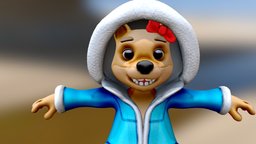 Shibu doggy Character cute, dog, ice, puppy, furry, cuddly, eskimo, shibu