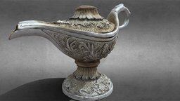 Aladdins lamp object, lamp, obj, furniture, arabic, chandelier, genie, aladdin, djinn, aladin, lighting, interior