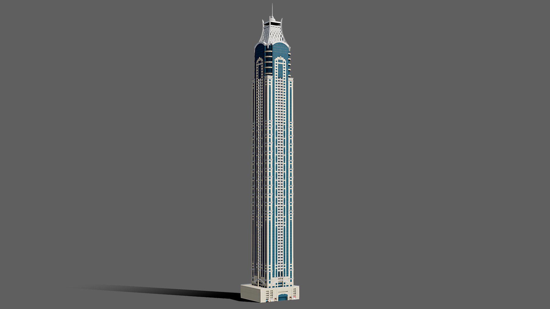 Elite Residence - Dubai marina - Buy Royalty Free 3D model by 1Quad (@1.Quad) 3d model