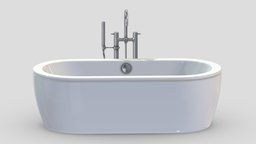 TOTO Cast Iron Nexus Bathtub room, modern, bathroom, bath, cast, shower, nexus, classic, toilet, tub, vr, ar, toto, rest, iron, freestanding, restroom, clayton, toilets, soaker, 3d, design, air, concept, interior, washlet, amies