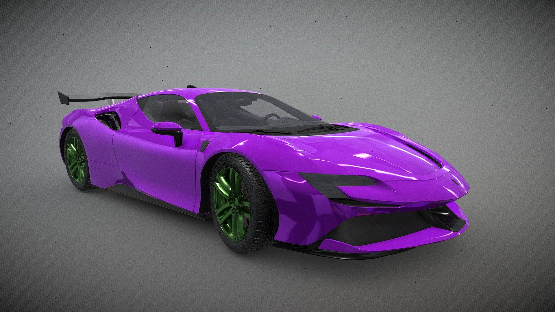 Ferrari SF90 Stradale 2020 3d model-The SF90 Stradale is the first ever Ferrari to feature PHEV (Plug-in Hybrid Electric Vehicle) architecture which sees the internal combustion engine integrated - Ferrari - 3D model by Faheemjilani 3d model