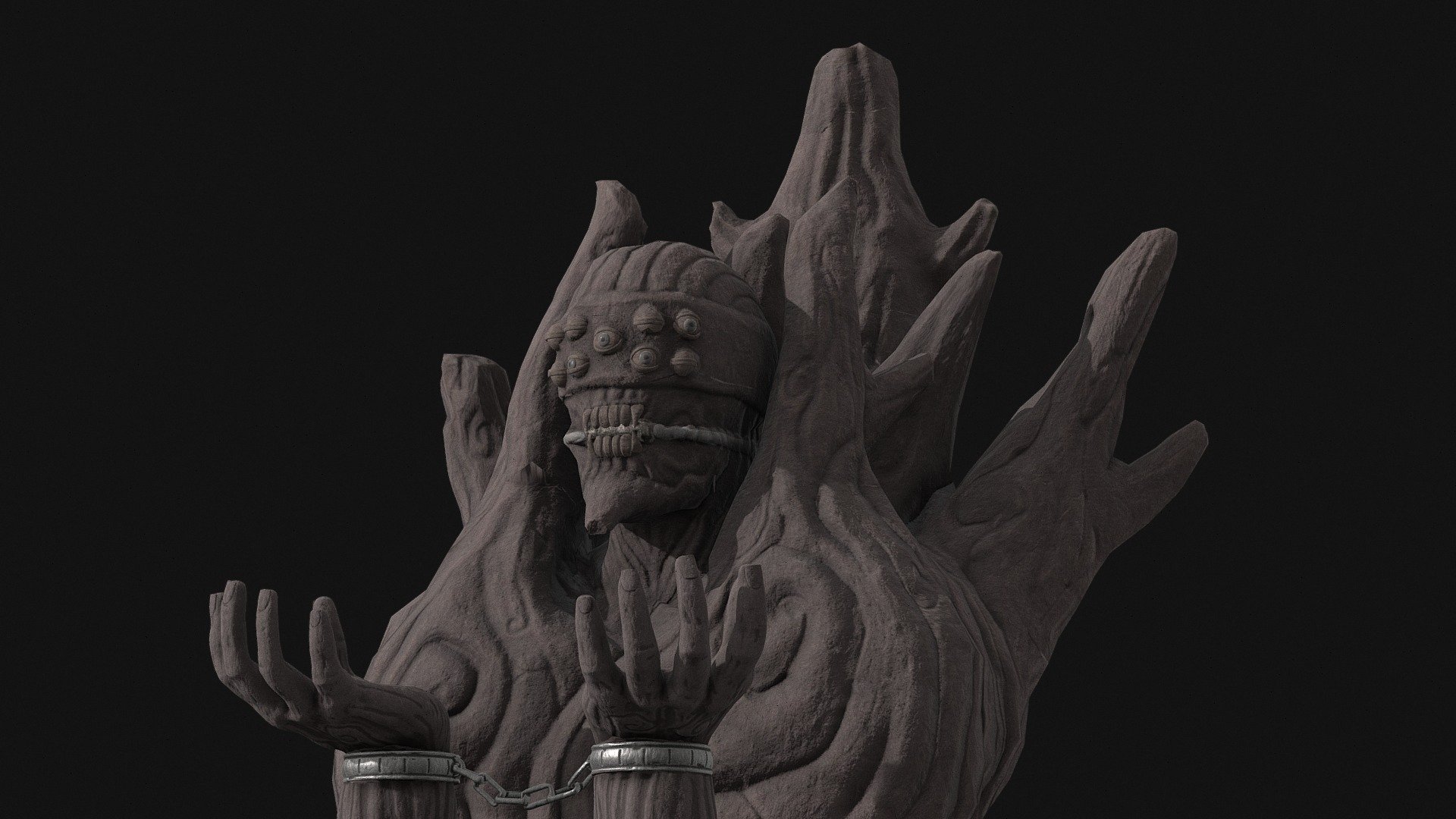 Gedo statue v2 colors - Gedo Mazo Akatsuki Statue - Alt Textures - 3D model by AnimeRitual (@GoodieCandle) 3d model