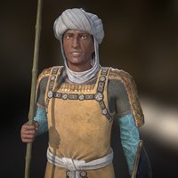 Fatimid horseman armor, medieval, arabic, substancepainter, weapon, character