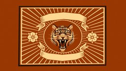Tiger Match Box sculpt, toon, tiger, drawing, paper, ink, graphic, 2d, print, sculptris, outline, shaded, psychedelic, cel, drawings, lines, npr, matchbox, blendernpr, cartoon, blender, blender3d, animal, shader, matchbook