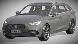 SEAT Leon Sportstourer FR wheel, modern, spain, wheels, european, drive, urban, wagon, speed, seat, vw, volkswagen, hatchback, touring, family, germany, realistic, estate, universal, comfort, leon, contemporary, fr, prestige, progressive, cupra, vehicle, design, car, sport, sportstourer