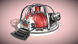 DIMO House modern, future, sphere, circular, cartoon, asset, game, scifi, sci-fi, futuristic, gameasset, house, home, fantasy, scienecfiction, science-ficion