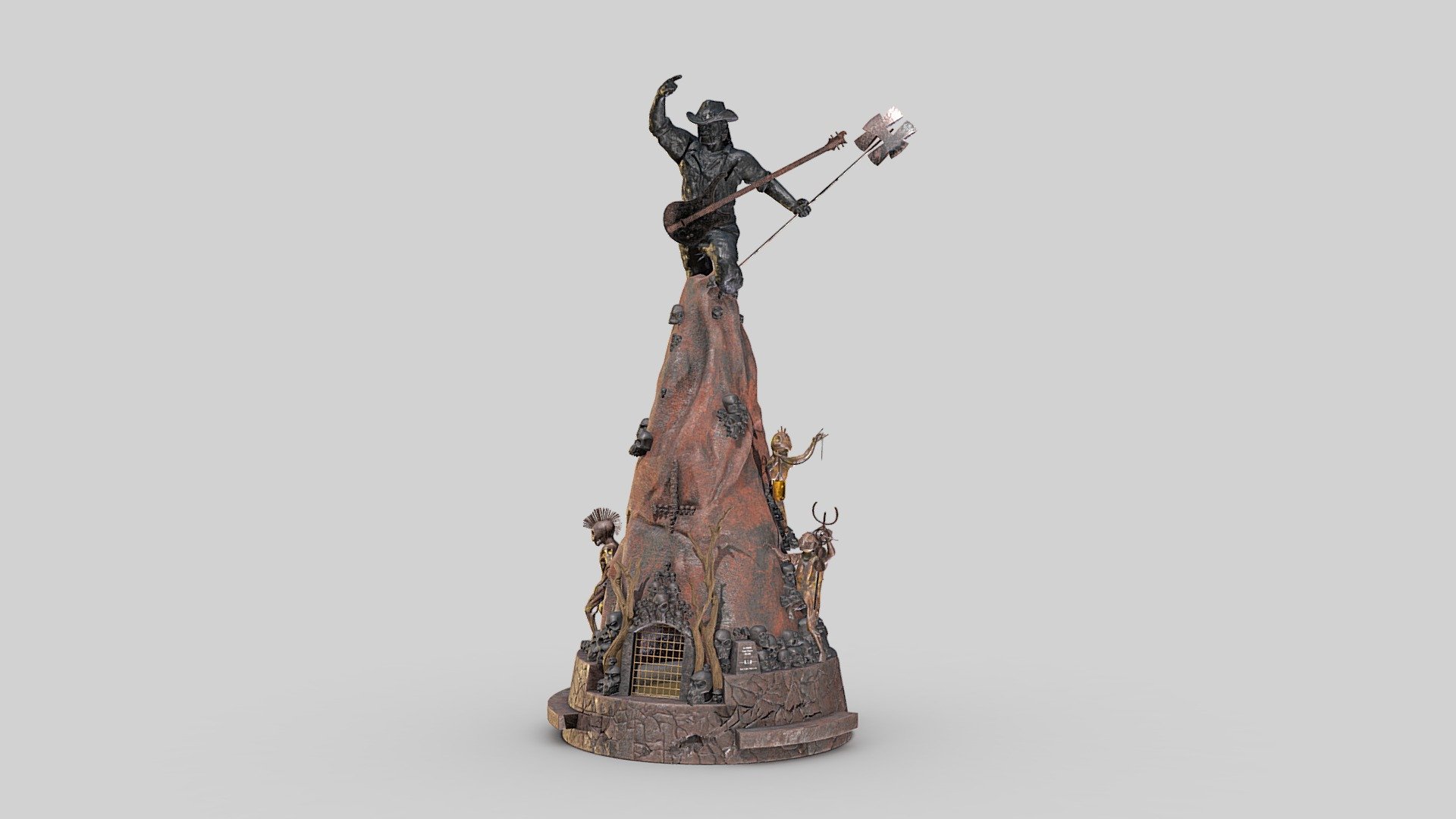 Depuis juin 2016, cette statue de Lemmy Kilmister trône sur le site du Hellfest le célèbre festival de musique Métal organisé chaque année à Clisson, en Loire-Atlantique (France).

La statue a été créé par l'artiste angevin Jimmix, un artiste à l'origine de nombreux éléments de scénographie du festival. Sur ce projet mené en 5 mois, Jimmix a été aidé par une dizaine d'autres artistes. 

Une création CB3D Studio &amp; Mathieu Frossard pour France 3 Pays de la Loire 3d model