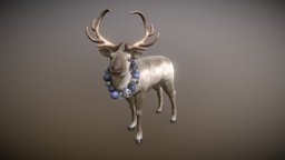 Rudolph the Red-Nosed Reindeer winter, xmas, christmas, reindeer, 3d-model, zbrushmodel, zbrush-sculpt, christmas-ornament, substancepainter, substance, zbrush