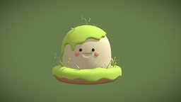 Cute Character forest, cute, kawaii, character, cartoon, game, blender, fantasy