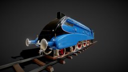 Mallard A4 train, locomotive, london, euro, speed, travel, railway, uk, a4, station, mallard