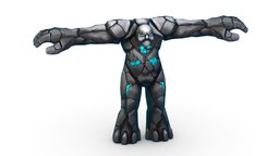 Cartoon Grey Stone Golem Monster Giant goblin, troll, rpg, style, grey, mining, spirit, golem, big, culture, cliff, mmorpg, gray, heroes, boulder, giant, scary, worker, fiend, boss, enemy, religion, bouldering, game-ready, mineral, rugged, game-asset, stylizedcharacter, mifological, mmorpg_character, character, cartoon, stone, gameasset, creature, monster, fantasy, rock, villain, "gameready"