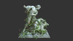 Statue 030 plant, plants, 3d-scan, rocks, vines, angel, cemetery, escultura, statue, estatua, stones, baroque, scupt, scupture, statues, fontana, realitycapture, architecture, photogrammetry, asset, stone, gameasset, free, rock