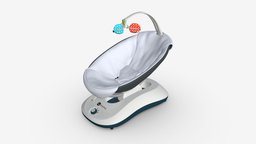 4moms RockaRoo Rocker bed, baby, kid, child, electronic, rocker, apartment, furniture, decor, motion, newborn, cradle, gliding, soothing, 3d, pbr, rockaroo, 4moms