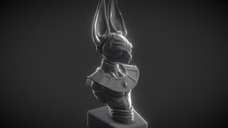 Dragon Ball Bills Sama Printable Sculpt STL jewellery, fanart, cat, half, devil, series, god, torso, ears, state, egyptian, , dragonball, statue, head, manga, satan, printable, sfinx, bills, honor, sama, character, cartoon, bust, animal, anime, highpoly, evil