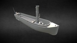 Steam Lifeboat assets, historical, vessel, lifeboat, rescue, blender3dmodel, assets-game, ship, 3dmodel, steam, boat, port-vessel, steam-lifeboat