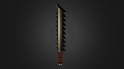spiky sword saw, spike, spiky, game, 3dsmaxpublisher, sword, fantasy