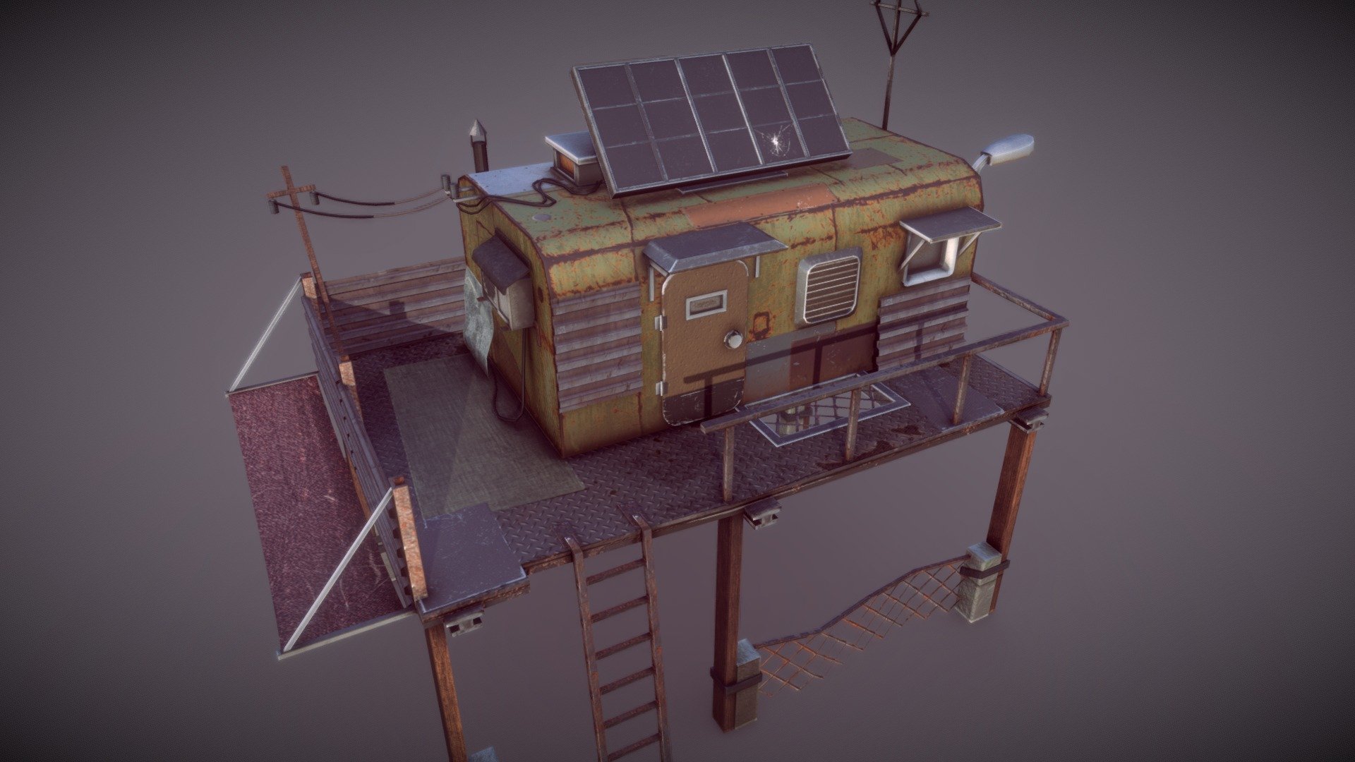 PostApocalypseHouse - 3D model by Zhenya (@evgeniya93svg) 3d model