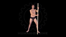 Male Scan body, anatomy, muscle, bodyscan, engine, anatomical, realitycapture, character, photogrammetry, asset, model, man, human, male, person, noai, human-engine