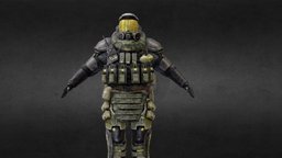 Special Heavy Soldier soldier, shooter, zone, stalker, substancepainter, substance, military, gameready