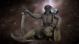 Sikh Warrior Statue of Banda Bahadur warrior, indian, photogrametry, sikh, sikhism, punjab, khalsa, photoscan, 3dscan
