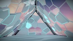 Gallery 5 Baked room, virtual, vr, exhibition, hall, gallery, arena, alien, showroom, conference, building, interior