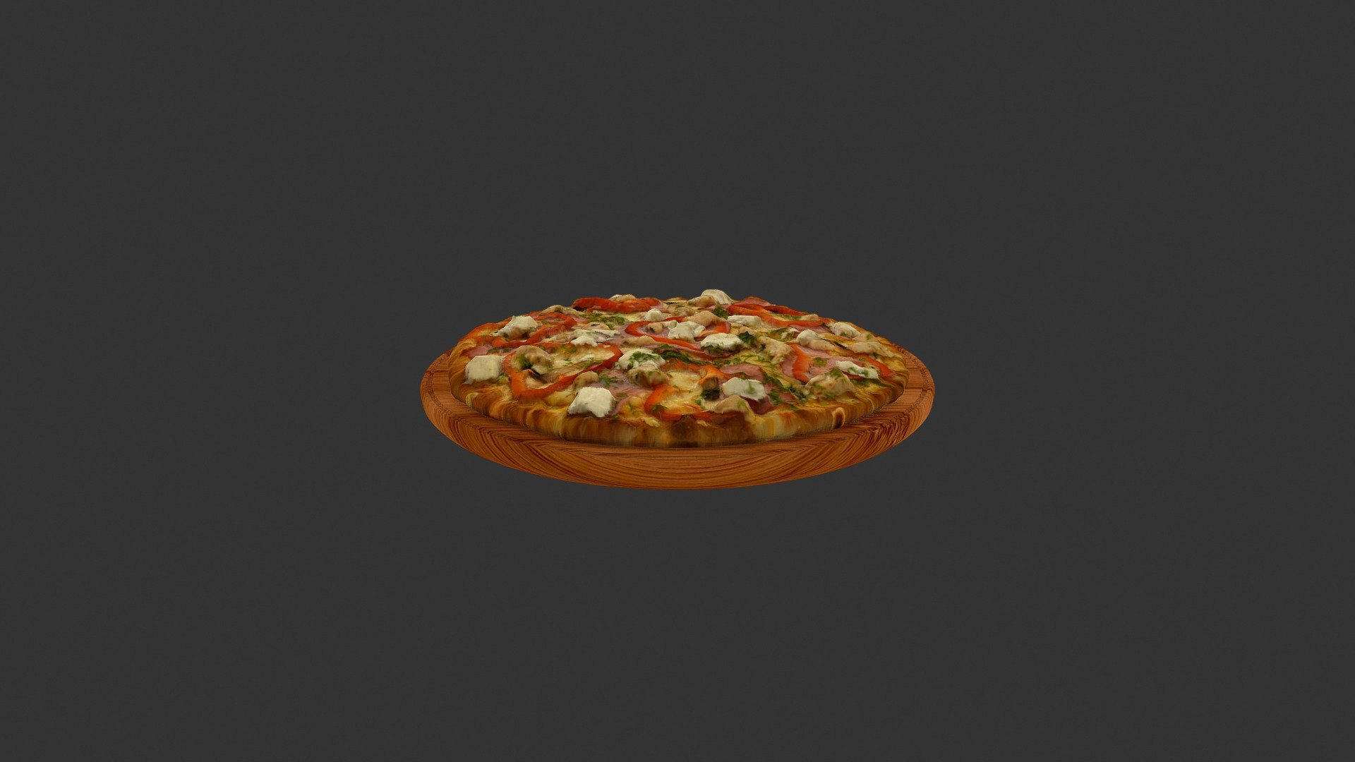 Піца Тартаріно (Cao_Blanco_pepper_pizza) - 3D model by alex.alexandrov.a 3d model