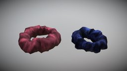 Scrunchie Hair Tie hair, for, women, girls, with, tie, womens, hairband, girl, ruffled, ruffle, scrunched, scrunchie, hair-tie