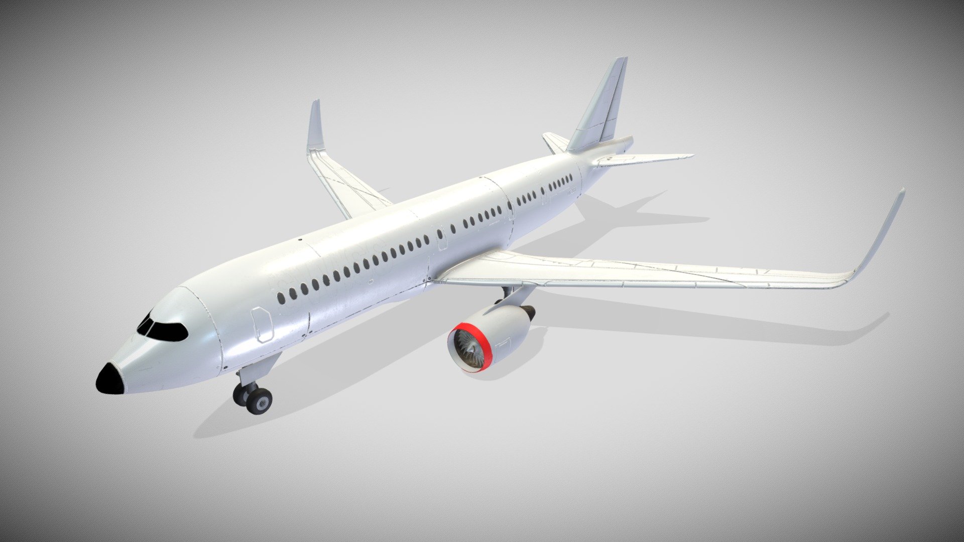 Two Materials Metalness 4k - 10% Size - Attached Ids Map and VRay Material Library - Airbus Neutral - Buy Royalty Free 3D model by Francesco Coldesina (@topfrank2013) 3d model