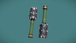 Sci-fi Grenade grenade, substancepainter, blender, pbr, hardsurface, gameasset, noai