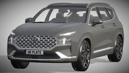 Hyundai Santa Fe 2021 wheel, rim, modern, wheels, suv, drive, korea, santa, 4x4, wagon, speed, asian, hatchback, fast, offroad, hyundai, family, realistic, universal, kia, comfort, korean, crossover, contemporary, santafe, prestige, awd, santa-fe, 2021, asset, vehicle, design, car, 2022