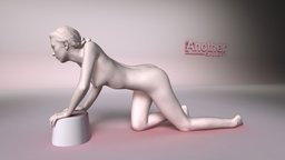 Manon Feline france, paris, , beauty, vr, bodyscan, photogrametry, , , realistic, scan3d, breast, sensual, , scanstudio, vrready, figurativeart, life-model, metashape, skin, walk-on-knees