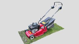 Lawn Mower grass, garden, petrol, mower, lawn, polycam