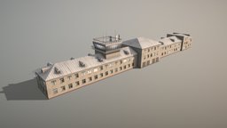 Airport Control Tower USNN_KDP tower, room, railroad, control, airplane, exterior, airport, aircraft, hangar, station, terminal, rescue, gateway, passage, passageway, airbridge, teletrap, airlift, low-poly, building, poiceman, usnn