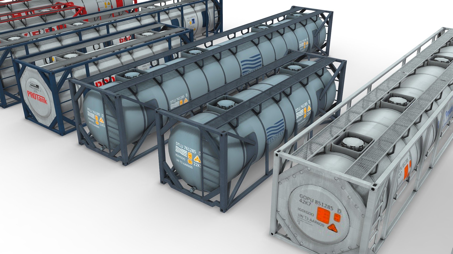 Set Open Top Containers.
40ft and 20ft containers
4 color options.
Actual sizes of models.
Highly detailed model and texture in 2K
Ready for Games
Ready for near and far renders 3d model