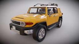 Toyota FJ cruiser blend, automobile, suv, drive, cruiser, unreal, suspension, obj, automotive, offroad, toyota, fbx, chassis, auto, unrealengine, fj, mobilegames, vehcile, unity, asset, blender, car