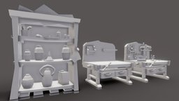Stylized Tools Workbench Pack 3 toy, tools, pack, workbench, stylized