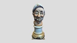 Italian Sailor fishing, sail, column, italy, captain, sailor, fisherman, statue, old, roman, boatmodels, game, man, gameready, polycam