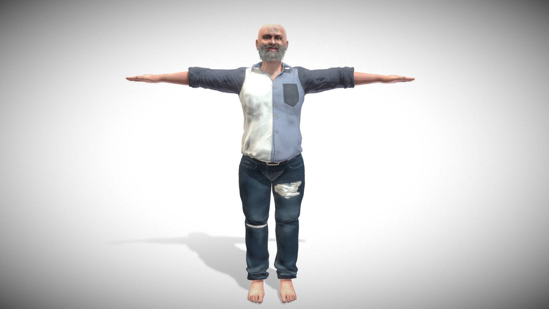 Facial Blendshapes

Facial Rigg

T-Posed

body Rigg

Digital painting in 3D Coat

PBR Textures

by Lucid Dreams visuals

www.luciddreamsvisuals.com.ar - Homeless ( Rigged & Blendshapes ) - Buy Royalty Free 3D model by Lucid Dreams (@vjluciddreams) 3d model