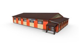 Sport school school, exterior, russia, complex, outdoor, denlog, sport, noai