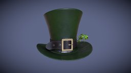 St. Patricks Day Leprechaun Hat green, virtual, hat, st, prop, fashion, ireland, party, day, vr, virtualreality, irish, props, hats, pattys, patricks, leprechaun, fashioned, virtual_reality, game-asset, shamrock, low-poly-model, props-assets, virtual-reality, vrchat, low-poly-game-assets, props-game, prop_modeling, fashion-design3d, props-game-assets, fashion-style, st-patricks-day, props-assets-environment-assets, low-poly, game, 3dsmax, st-patty, irish-folklore, stpatricksday, "party-supplies", "paddys", "st-patricks"