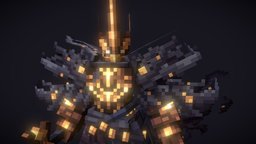 king king, horseman, pixel-art, blockbench, low-poly, minecraft, voxel