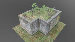 Brutal outdoor concrete flower pot stl, pot, flower, 3d-scan, 3dprintable, concrete, flowerpot, 80s, outdoor, brutal, public, 1980s, print, czech, 60s, 70s, planter, 3d-printing, brutalism, brutalist, downlaodable, printable-model, 3dprint, 3d, space