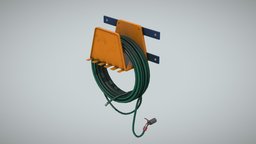 Hose plants, water, hose, pressure, gardening, lowpoly, gameasset, gameready