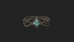 Nature Crown jewellery, diamonds, plants, flower, cloth, jewelry, fashion, collection, gemstone, crowns, lowpoly, stylized