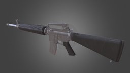 M16A2 Assault Rifle rifle, assault, m16, pc, ar15, ar-15, weaponry, m16a2, garrys_mod, assualt-rifle, swep, downlaod, armalite, rifle-assault-rifle, m16-rifle, weapon, game, video, gun, colt, black