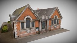 Photogrammetry Library virtual, historic, london, library, reality, detail, landmark, public, realistic, 1900s, render, architecture, photogrammetry, asset, 3d, model, scan, design, structure, building, textured, sydenham